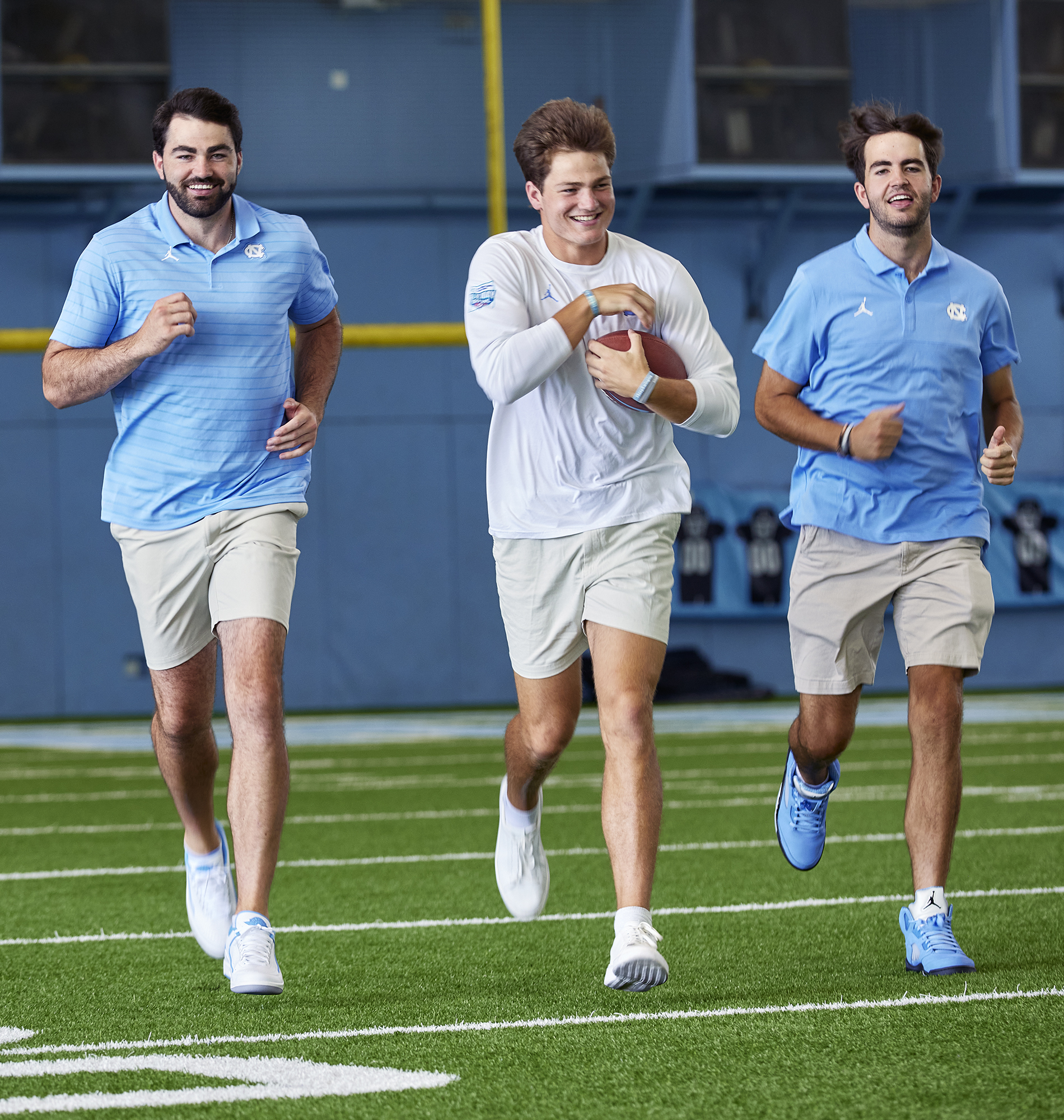 Drake’s brother Luke (left) won an NCAA basketball title at UNC while brother Beau (right) is a current Tar Heel hoops walk-on.